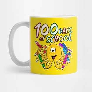 100 Days Of School Octopus Kindergarten 2022 Mug